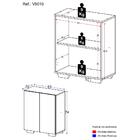 Sapateira 2 Portas Nina Multimóveis V6010