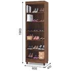 Sapateira 2 Portas Pietra Imbuia Dicasa