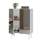 Sapateira 2 Portas Retrô Com Espelho Nina Multimóveis V6012