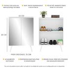 Sapateira 2 Portas Retrô Com Espelho Nina Multimóveis V6012