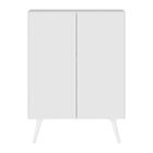 Sapateira 2 Portas Retrô Nina Multimóveis Branca