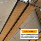 Sapateira 2 Portas Ripada Com Espelho Em Mdp 6 Prateleiras Ne