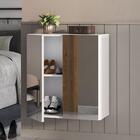 Sapateira 2 Portas Suspensa Com Espelho Nina Multimóveis Bran