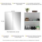 Sapateira 2 Portas Suspensa Com Espelho Nina Multimóveis V6011