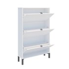 Sapateira 3 Gavetas Atlas Linha Minimal Branco