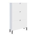 Sapateira 3 Gavetas Atlas Linha Minimal Branco