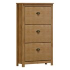 Sapateira 3 Gavetas Para Até 20 Pares Topazio Freijó