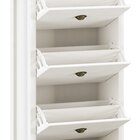 Sapateira 3 Gavetas Topazio  Branco/freijo