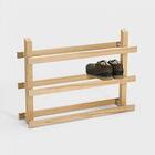 Sapateira 3 Lugares Tiras Pinus