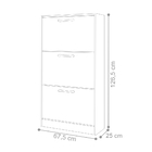 Sapateira 3 Portas Ema Branco