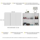 Sapateira 3 Portas Suspensa Nina Multimóveis Mp6017 Branca