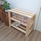 Sapateira 3 Prateleira Niterói 60cm Em Madeira - Natural