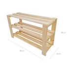Sapateira 3 Prateleiras Niterói 50x85x30 Em Madeira De Pinus