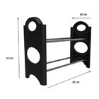 Sapateira 4 Pares 40cm Tub  Preto