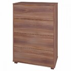 Sapateira 4 Portas Basculantes Castanho Bst 17 - Brv Móveis