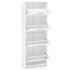 Sapateira 4 Portas Basculantes Fortaleza  Branco