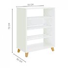 Sapateira 4 Prateleiras 55cm  Branco