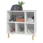 Sapateira 5 Nichos Branco/pinus Claro Blc 425 - Brv Móveis