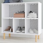 Sapateira 5 Nichos Branco/pinus Claro Blc 425 - Brv Móveis