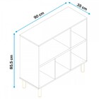 Sapateira 5 Nichos Branco/pinus Claro Blc 425 - Brv Móveis