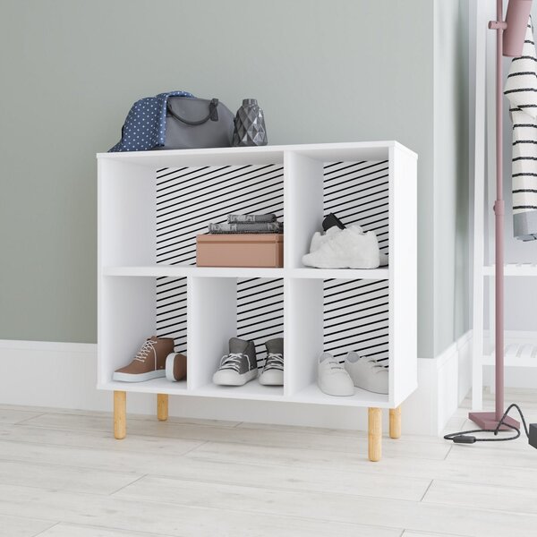 Sapateira 5 Nichos Brv Móveis Branco/pinus Claro