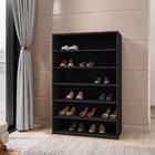 Sapateira 5 Prateleiras Lais Preto Preto Fosco