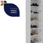 Sapateira 60cm Com Espelho Versa Home Branco