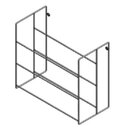 Sapateira 6 Pares Artefatos Preto Fosco