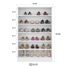 Sapateira 6 Prateleiras Bella  Branco