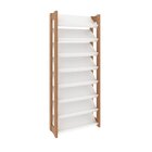 Sapateira 8 Prateleiras Az1006  Amêndoa/branco