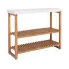 Sapateira / Aparador Gold C/ Prateleiras Ripadas Madeira Bran