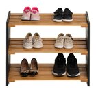 Sapateira  Natural & Colors 3 Prateleiras Mel / Preto