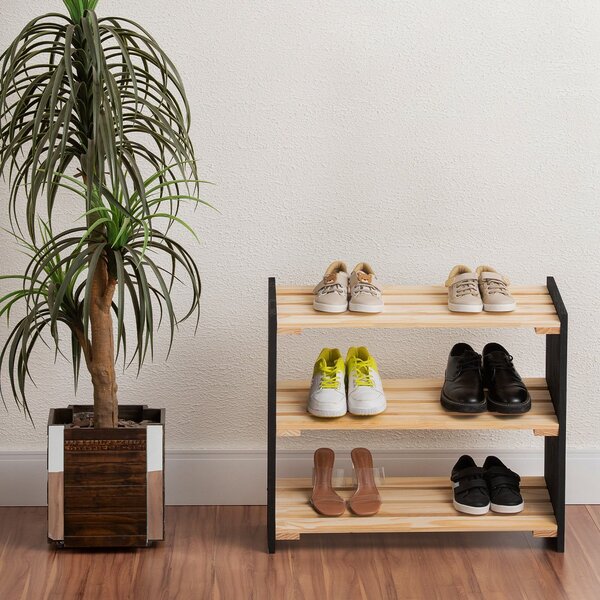 Sapateira  Natural & Colors 3 Prateleiras Natural