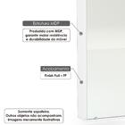 Sapateira Aérea Itajaí Com Espelho Para 10 Pares Branco - Pol