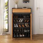 Sapateira Alta Organizador De Sapatos 2 Portas 4 Prateleiras