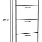 Sapateira Anne Rústico - Moveisaqui