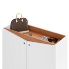 Sapateira Aparador Multifuncional Com 2 Portas - Branco Amade