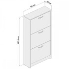 Sapateira Araci 3 Portas Branco - Pnr Móveis