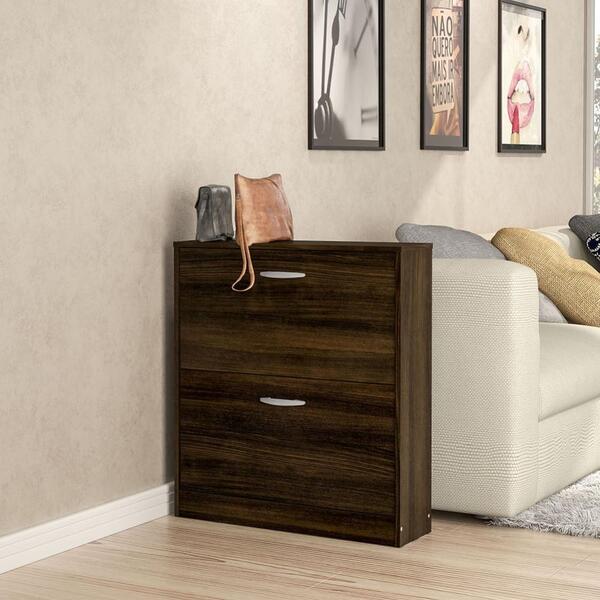 Sapateira Armário 2 Portas Basculantes 8 Pares Organizador Mu