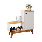 Sapateira Armário Com Assento Shoes - Jm3 Off/nature