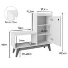 Sapateira Armário Com Assento Shoes - Jm3 Off/nature