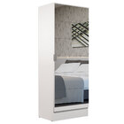 Sapateira Armário Multiúso Madesa Isis 1 Porta Com Espelhos -