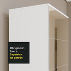 Sapateira Armário Multiúso Madesa Isis 1 Porta Com Espelhos -