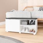 Sapateira Armário Organizador Quarto Casal Com Estofado 90 X