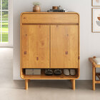 Sapateira Armário Vertical 44 Madeira 2 Portas 1 Gaveta 18 Pa