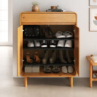 Sapateira Armário Vertical 44 Madeira 2 Portas 1 Gaveta 18 Pa