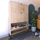 Sapateira Atlas 3 Portas Amadeirado - Falkk