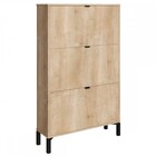 Sapateira Atlas 3 Portas Amadeirado - Falkk