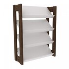 Sapateira Baixa Az  Branco/nogal