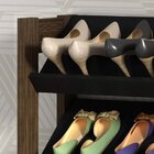 Sapateira Baixa Az  Preto/nogal